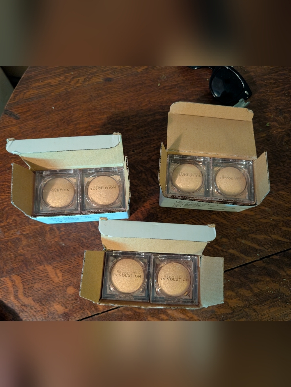 Revolution Highlighter Duo Pack - Champagne / Gold Glow